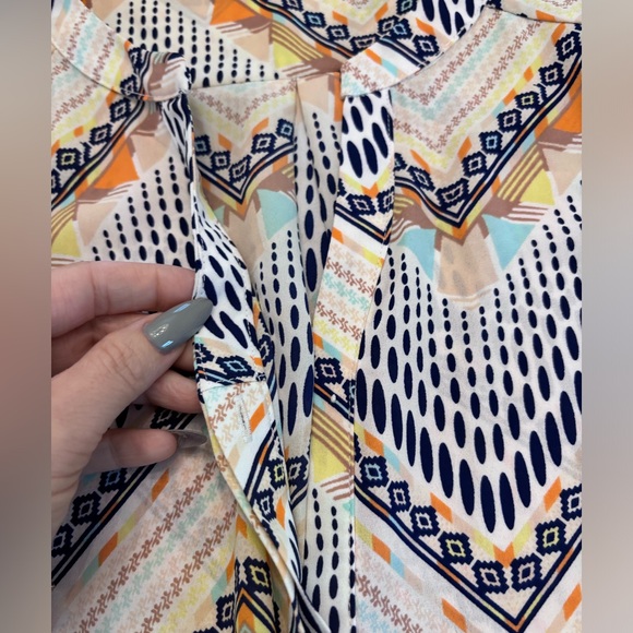 Oversized Patterned Lightweight Sleeveless Tunic Size M - Picture 10 of 10